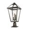 Z-Lite Talbot 3 Light Outdoor Pier Mounted Fixture, Oil Rubbed Bronze And Seedy 579PHXLR-533PM-ORB - alternate 6